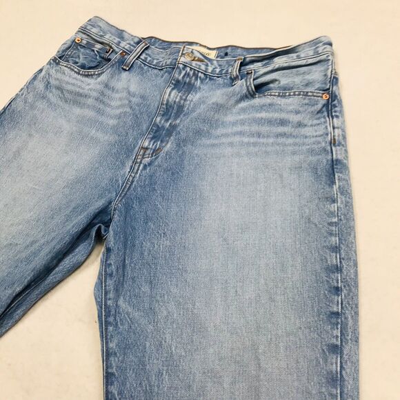 MADEWELL 90s Straight Jean Men 32(34x32) Faded Light Wash Blue Coastal Cowboy - Picture 5 of 16